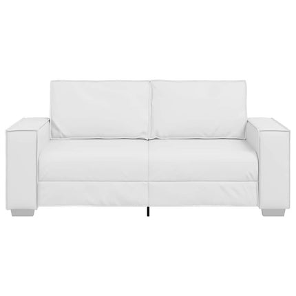 Tosæders sofa Hvid 180 cm Faux læder