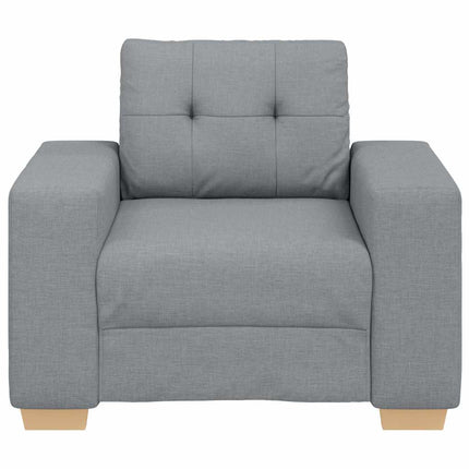 lænestol 100x78x80 cm stof lysegrå