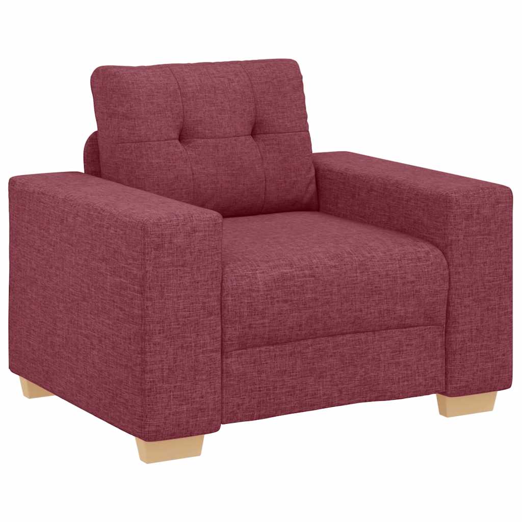 sofastol 60 cm stof vinrød