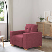 sofastol 60 cm stof vinrød