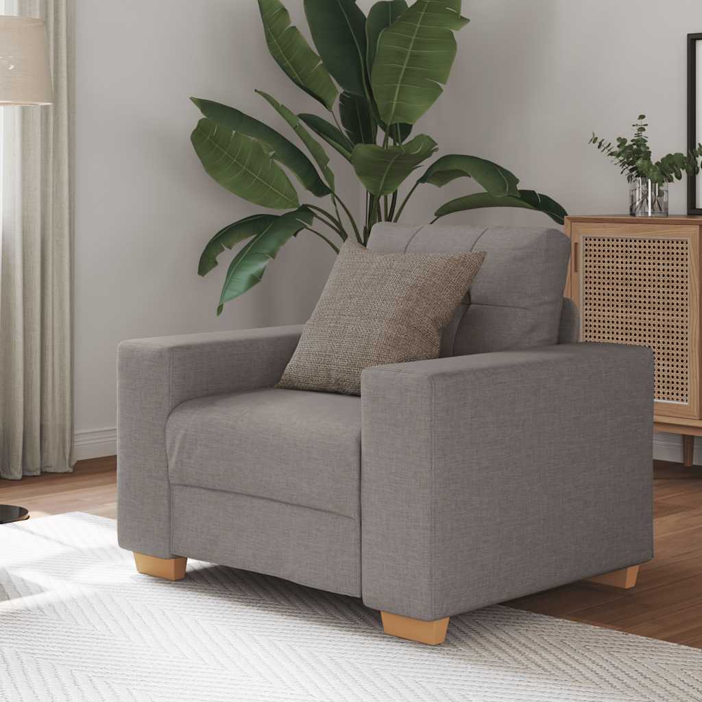 lænestol 60 cm stof gråbrun