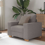 lænestol 60 cm stof gråbrun