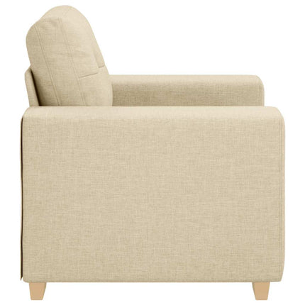 sofastol 100x78x80 cm stof cremefarvet