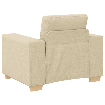 sofastol 100x78x80 cm stof cremefarvet