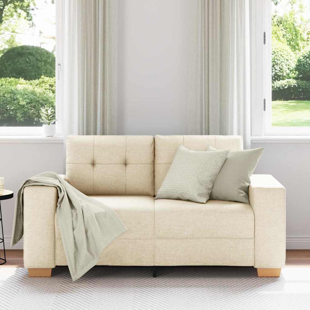 | Tosæders sofa | med pude Creme Stof