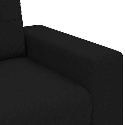 elskovssofa 180x77x82 cm stof sort