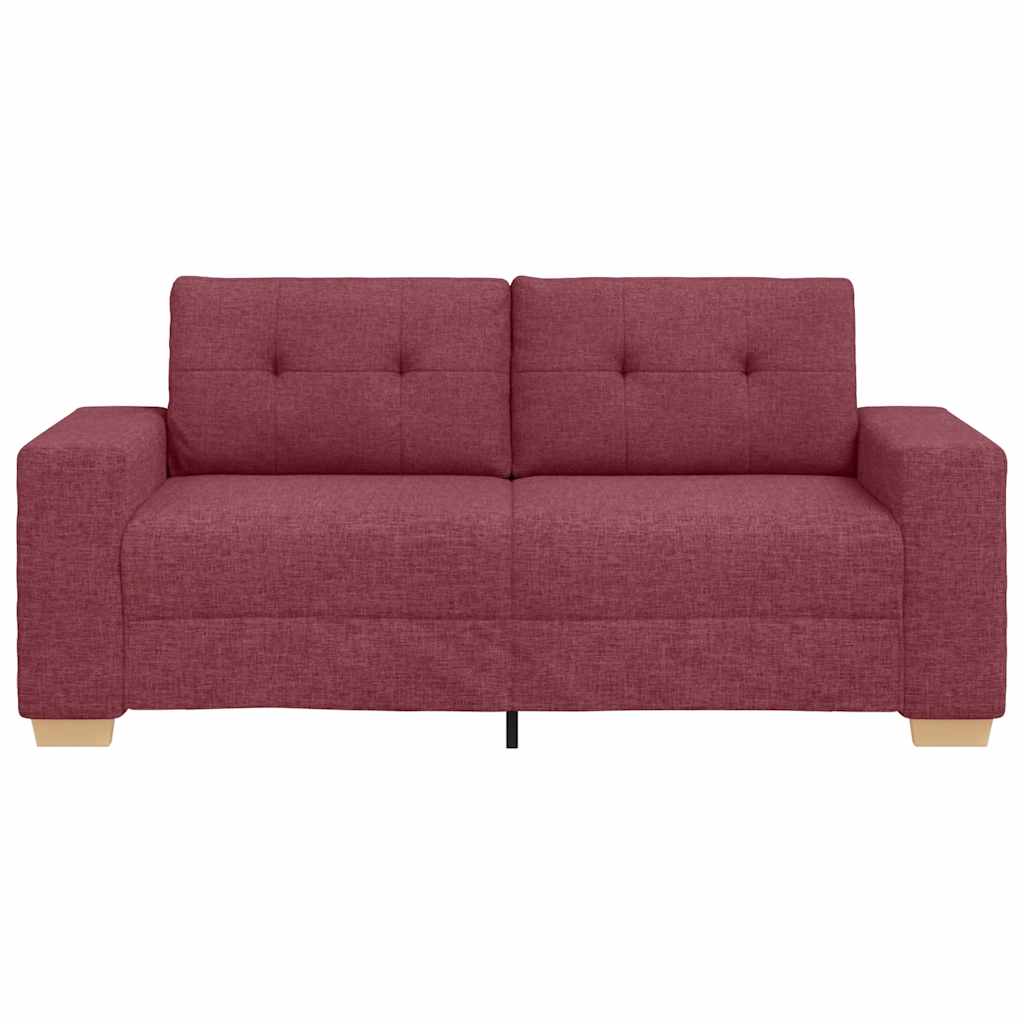 elskovssofa 140 cm stof vinrød