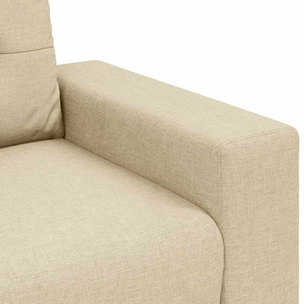 elskovssofa 180x77x82 cm stof cremefarvet