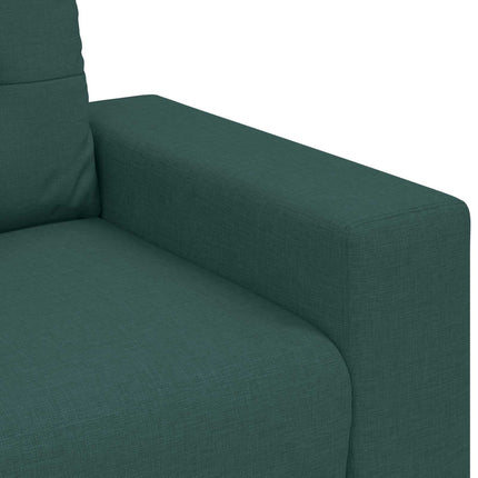 3-personers sofa Mørkegrøn 220 cm Stof