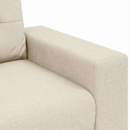 3-personers sofa Beige 220 cm Linned-blandet stof