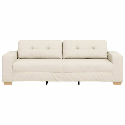 3-personers sofa Beige 220 cm Linned-blandet stof