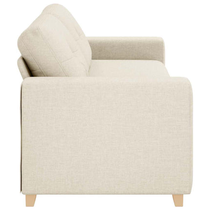 3-personers sofa Beige 220 cm Linned-blandet stof