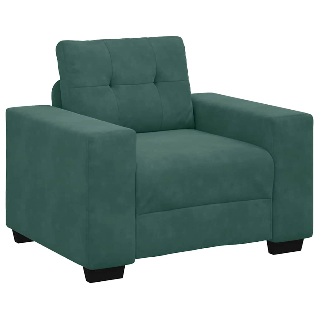 sofastol 60 cm fløjl lysegrøn