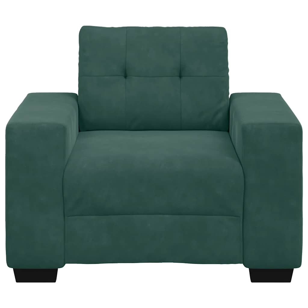 sofastol 60 cm fløjl lysegrøn
