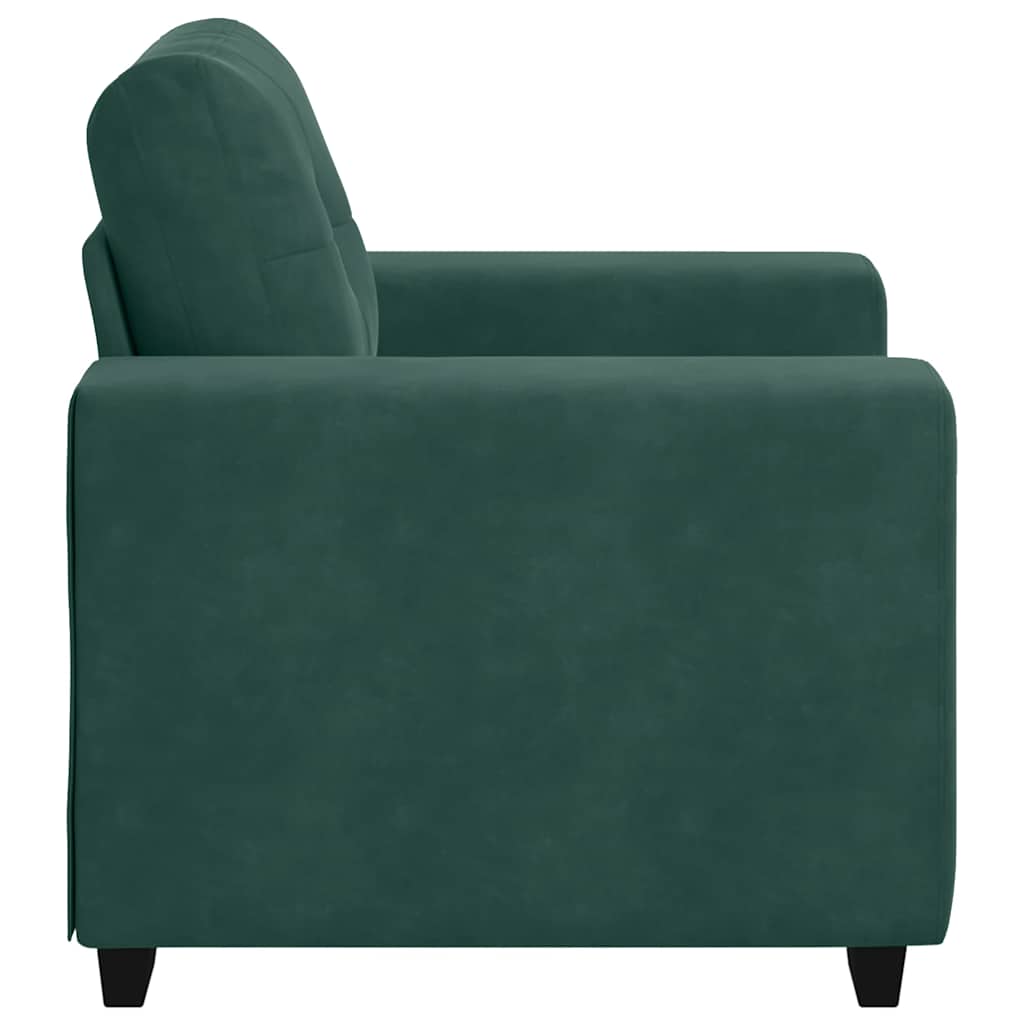 sofastol 60 cm fløjl lysegrøn