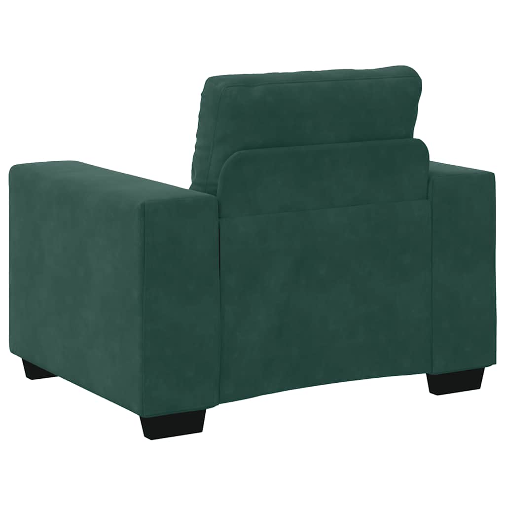 sofastol 60 cm fløjl lysegrøn