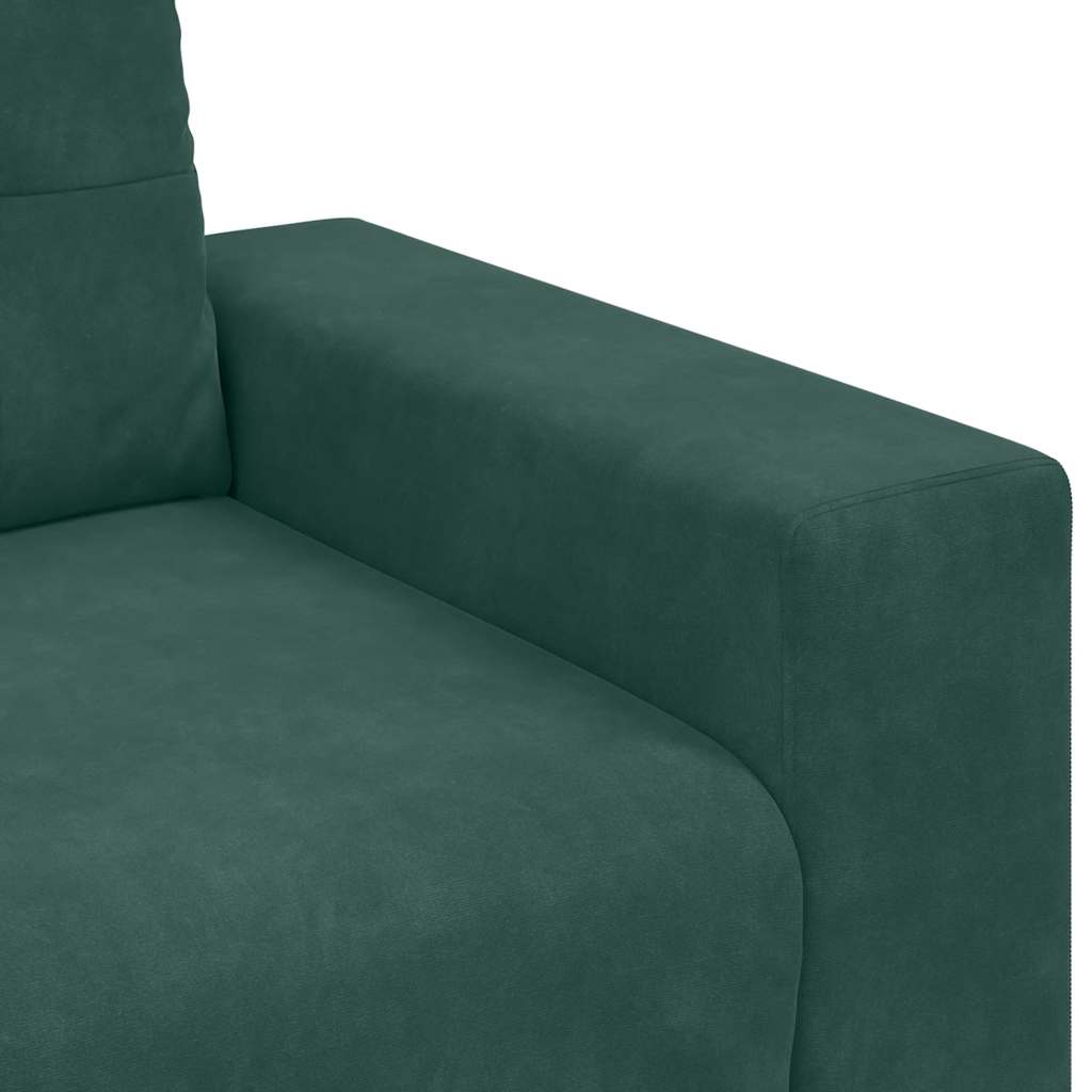 sofastol 60 cm fløjl lysegrøn