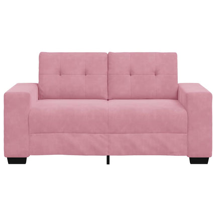 Tosæders sofa Lyserød 160 cm Fløjl
