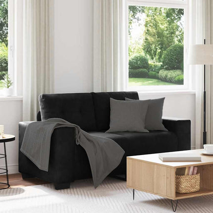elskovssofa 160x77x82 cm fløjl sort