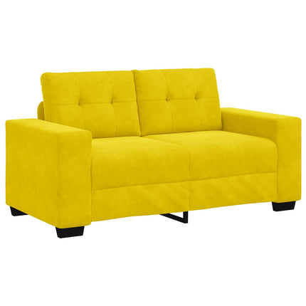 Tosæders sofa Gul 160 cm Fløjl