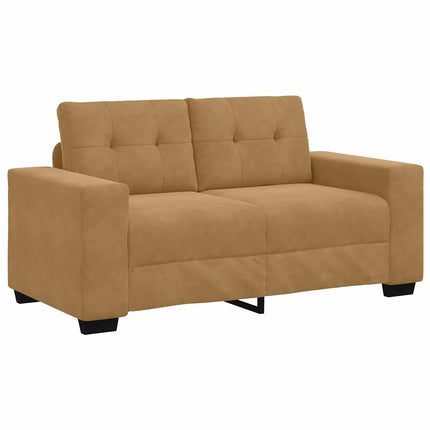 Tosæders sofa Brun 160 cm Fløjl