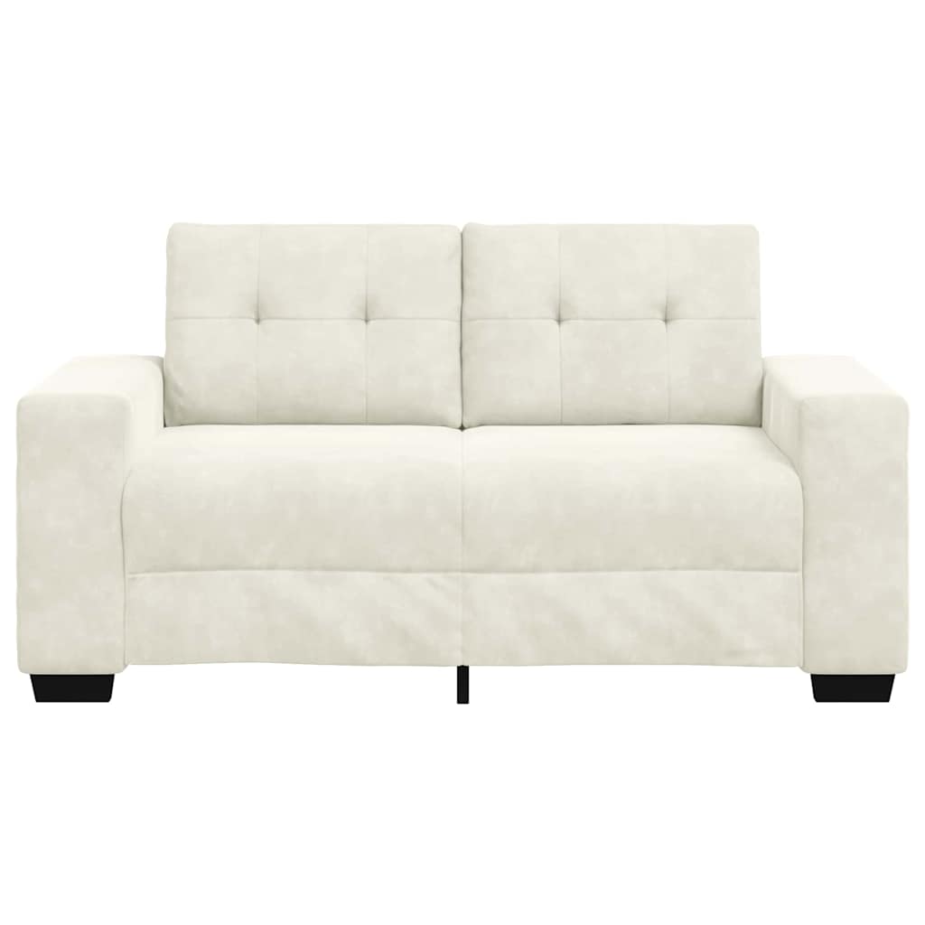 | Tosæders sofa | med pude Creme Fløjl