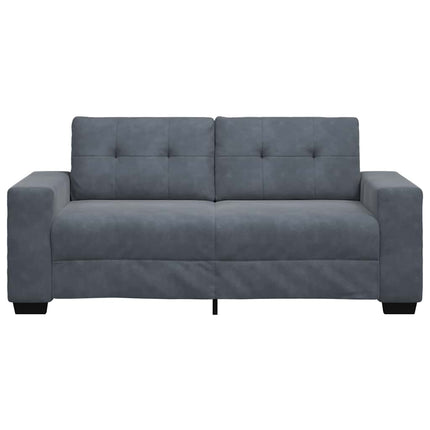 elskovssofa 180x77x82 cm fløjl mørkegrå