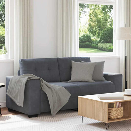 elskovssofa 180x77x82 cm fløjl mørkegrå