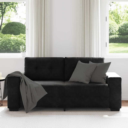 elskovssofa 180x77x82 cm fløjl sort