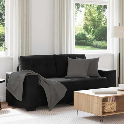 elskovssofa 180x77x82 cm fløjl sort