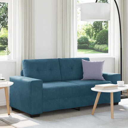 elskovssofa 180x77x82 cm fløjl blå