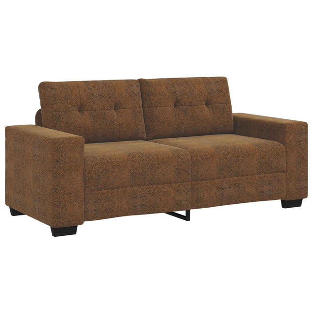 Tosæders sofa Brun 180 cm Faux Suede Læder