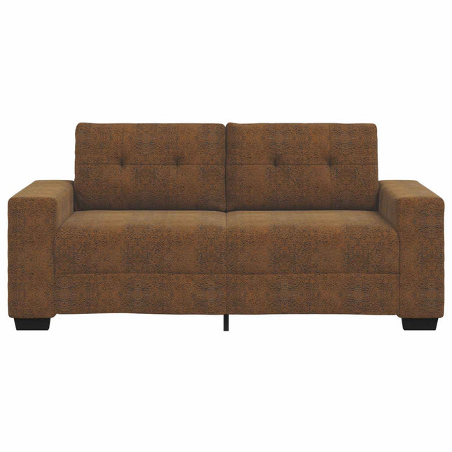 Tosæders sofa Brun 180 cm Faux Suede Læder