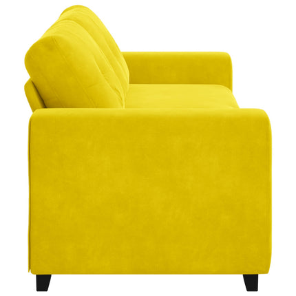 3-personers sofa Gul 220 cm Fløjl
