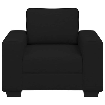 lænestol 100x77x82 cm stof sort