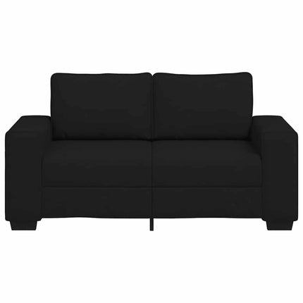 2-personers sofa 160x77x82 cm stof sort