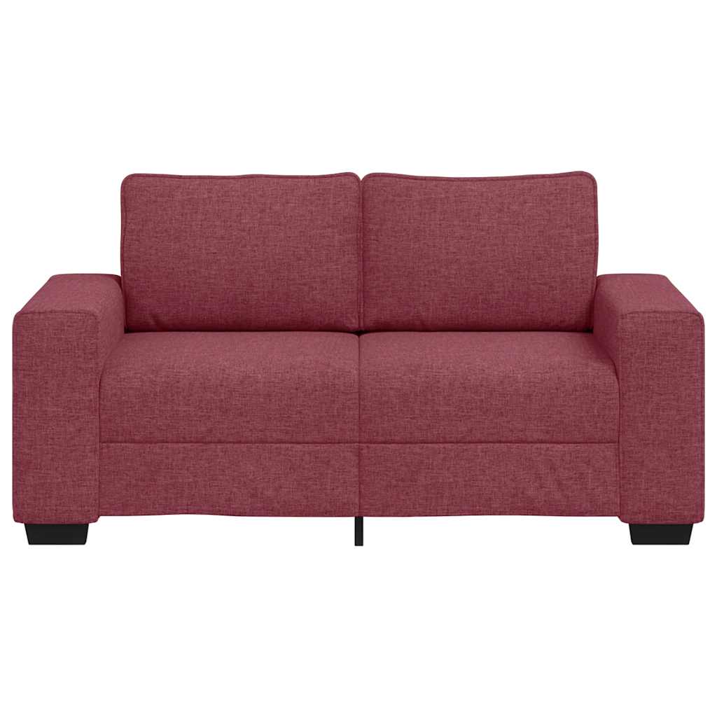 2-personers sofa 120 cm stof vinrød