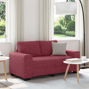 2-personers sofa 120 cm stof vinrød