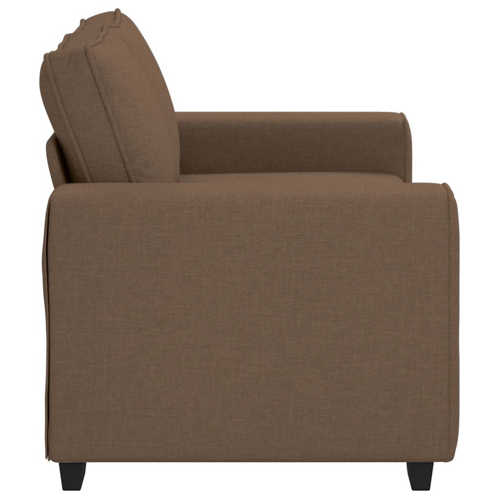 2-personers sofa 120 cm stof brun