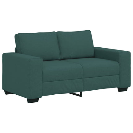 2-personers sofa 160x77x82 cm stof mørkegrøn