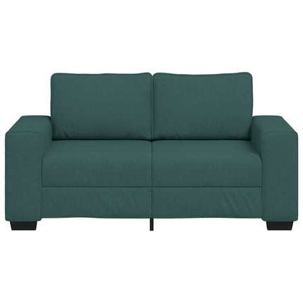 2-personers sofa 160x77x82 cm stof mørkegrøn