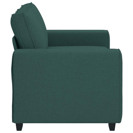 2-personers sofa 160x77x82 cm stof mørkegrøn
