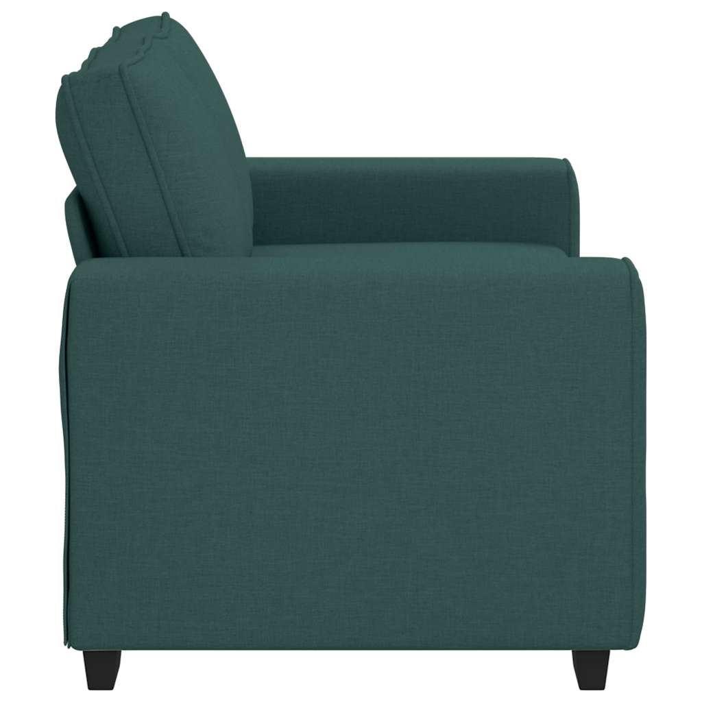 2-personers sofa 120 cm stof mørkegrøn
