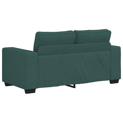 2-personers sofa 160x77x82 cm stof mørkegrøn