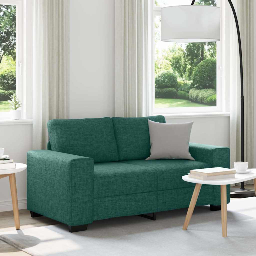 2-personers sofa 120 cm stof mørkegrøn