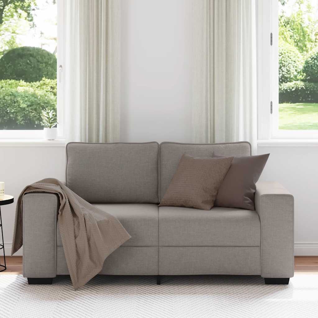 2-personers sofa 120 cm stof gråbrun