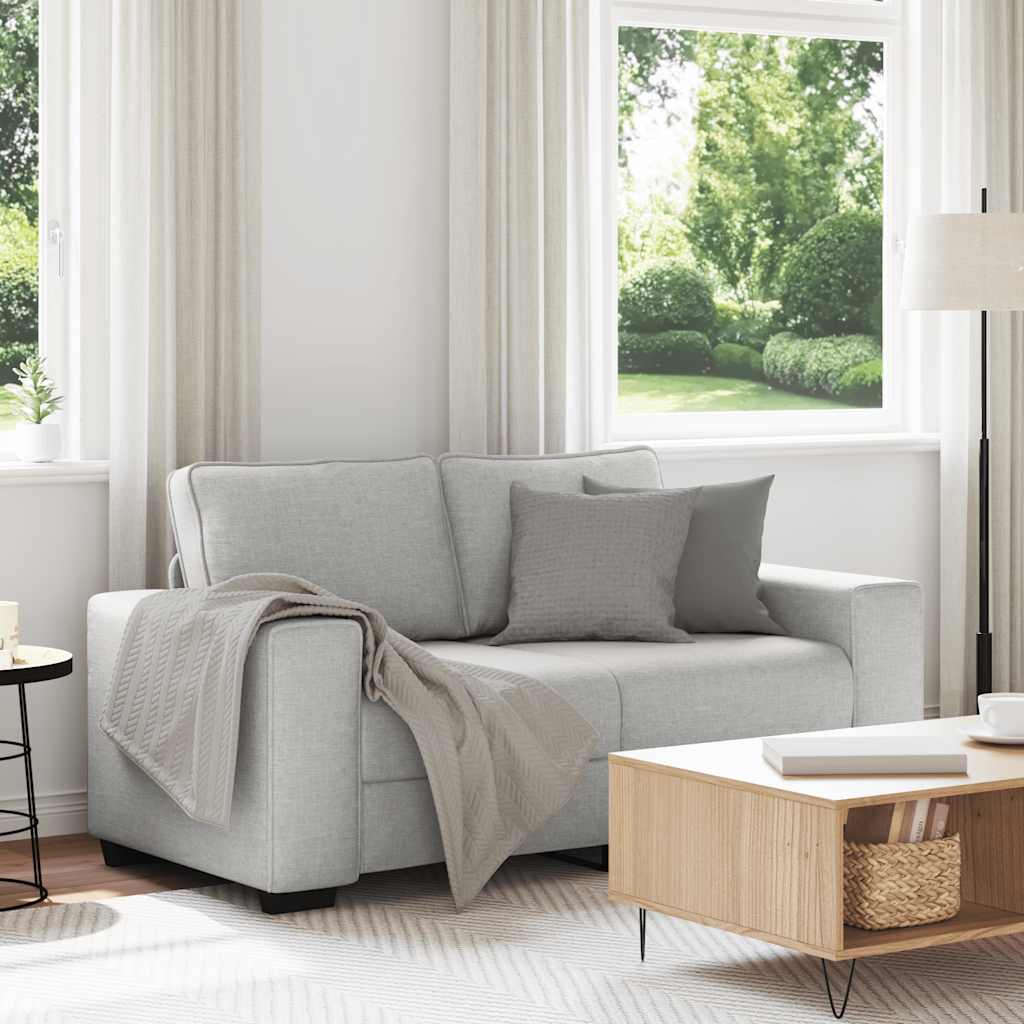 vidaXL 2-personers sofa 160x77x82 cm stof skygrå