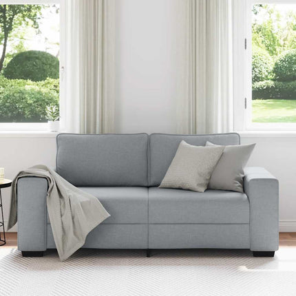 2-personers sofa 180x77x82 cm stof lysegrå