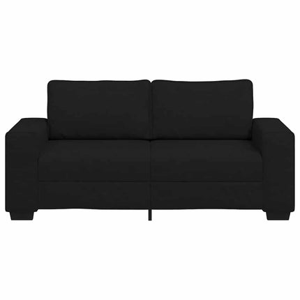 2-personers sofa 180x77x82 cm stof sort