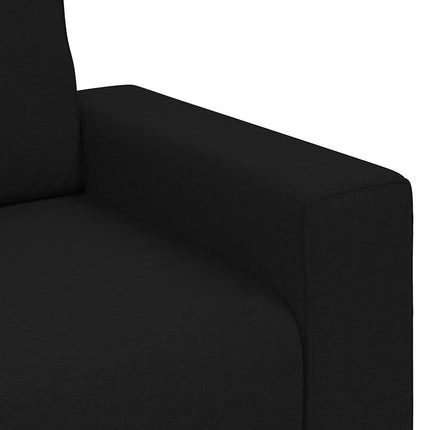 2-personers sofa 180x77x82 cm stof sort